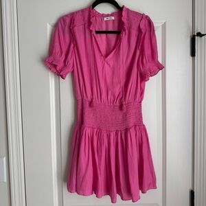 Day + Moon Pink Short Sleeve Dress
